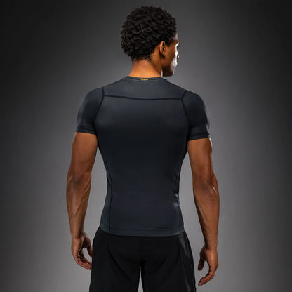 Rashguard manches courtes Attack Venum - Noir/Or