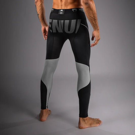 Pantalon de Compression Adrenaline Venum – Noir/Gris Argenté