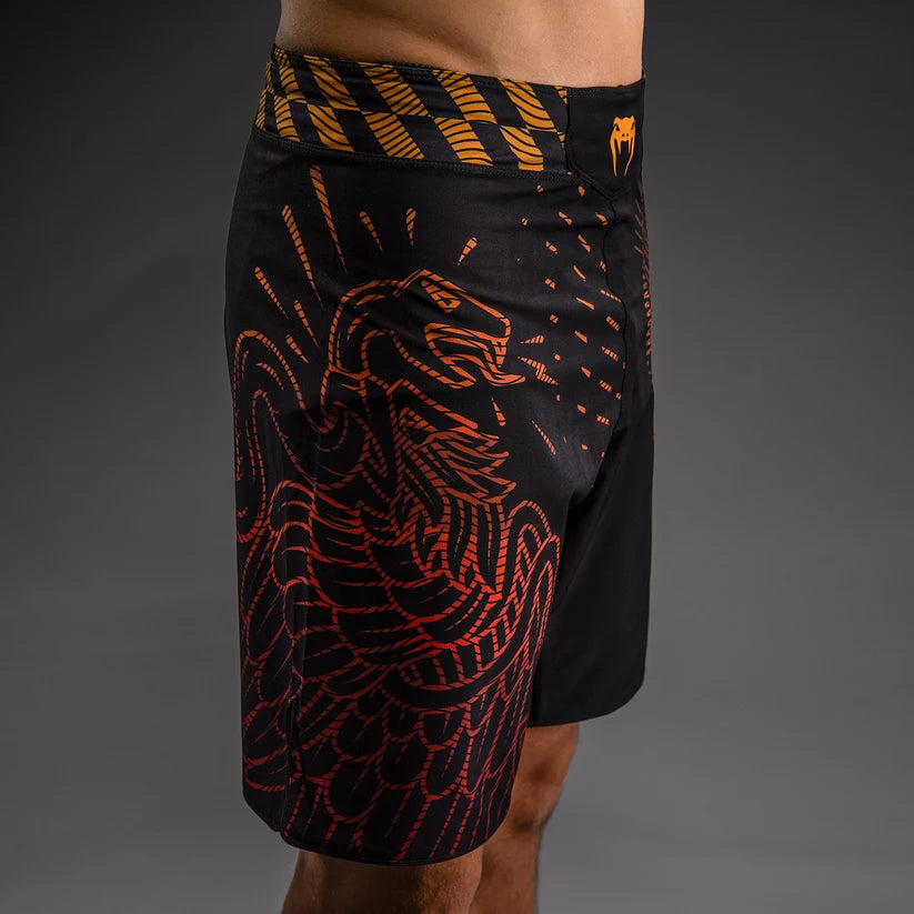 Short de Combat Quetzal Fury Venum - Noir/Rouge Fury/Mandarine