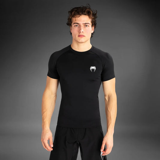 Rashguard à manches courtes Contender Venum - Noir/Blanc