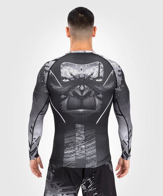 Rashguard à manches longues Gorilla Jungle Venum - noir/blanc