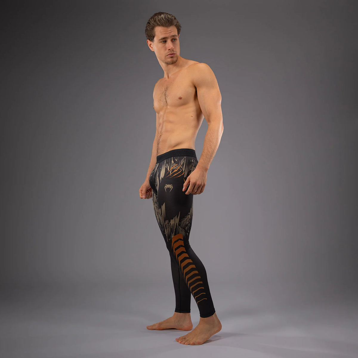Pantalon de Compression Tiger Venum - Noir/Orange Néon