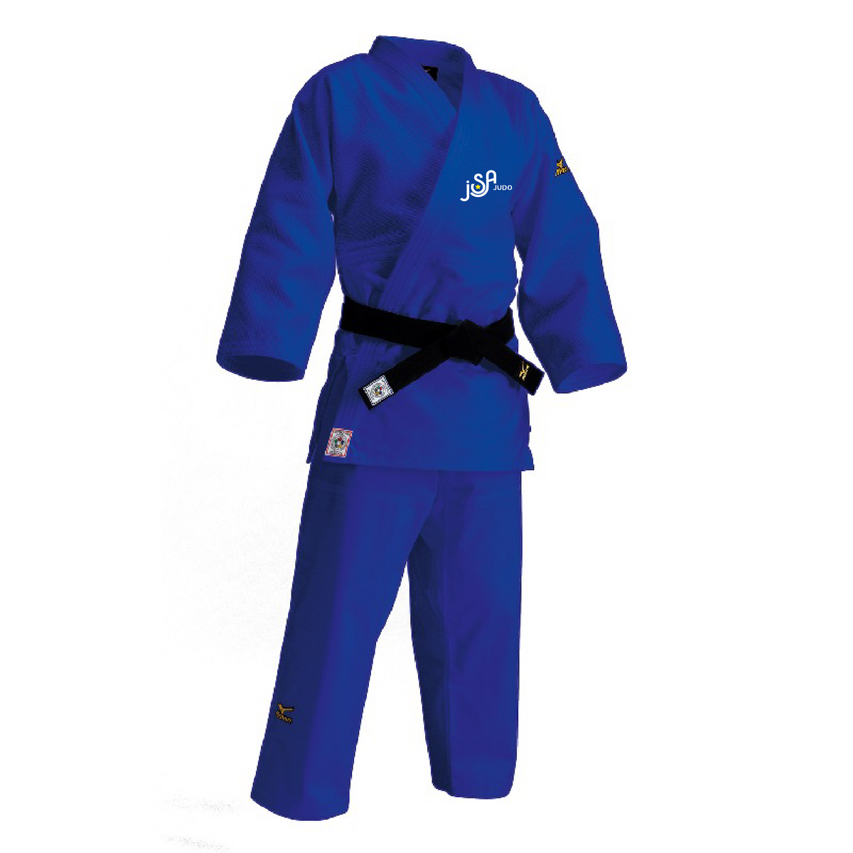 Kimono bleu Yusho IJF Mizuno - Avec logo JSA