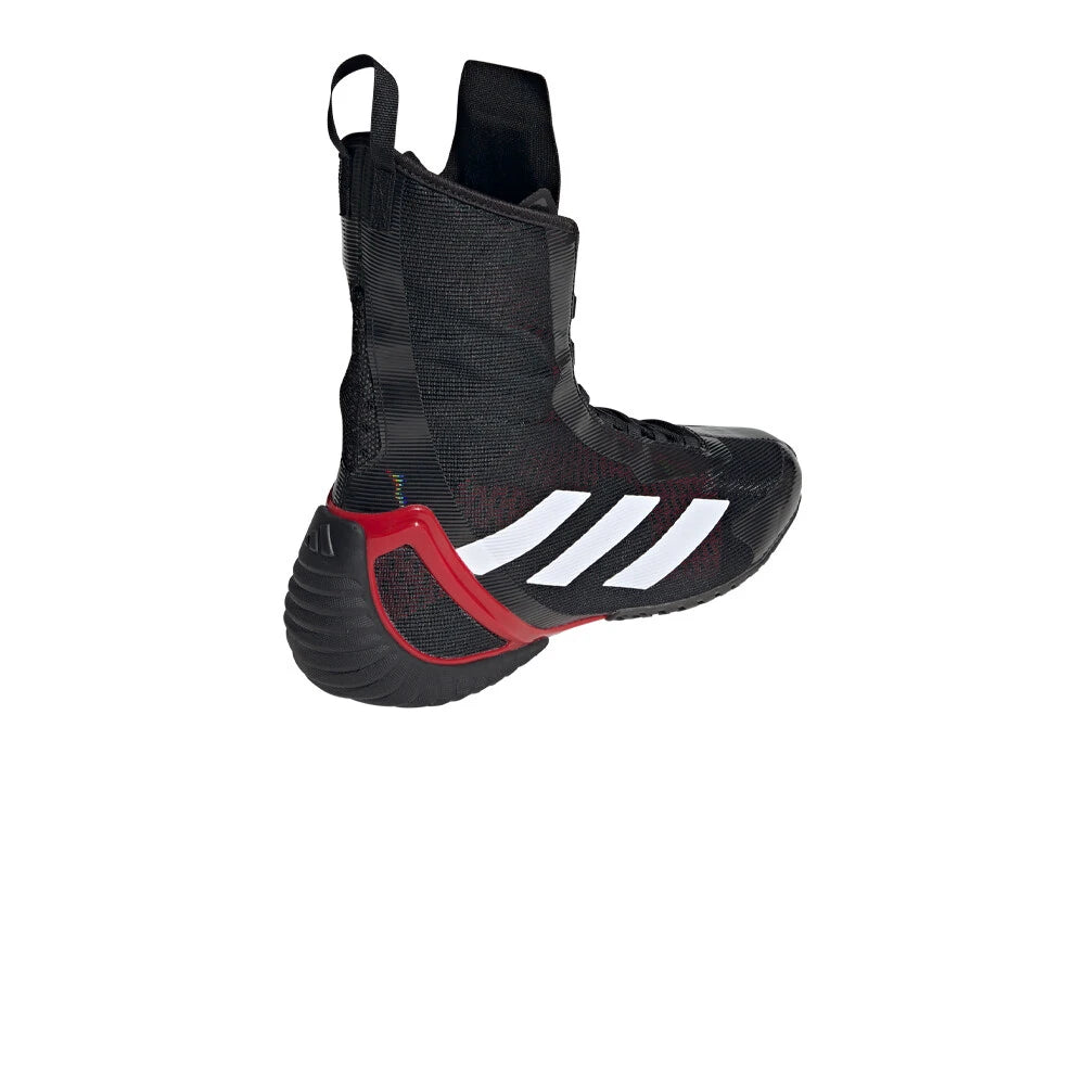Chaussures de boxe Speedex Ultra Adidas - Noir/Blanc/Rouge