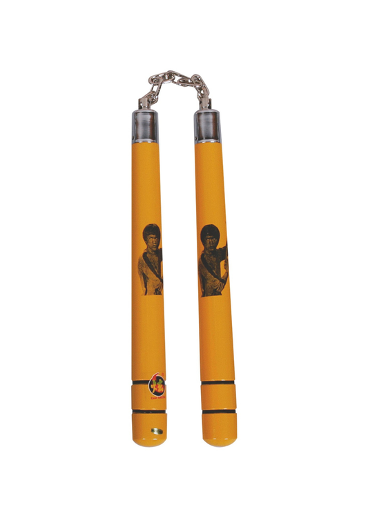 Nunchaku en bois "Bruce Lee" à chaine