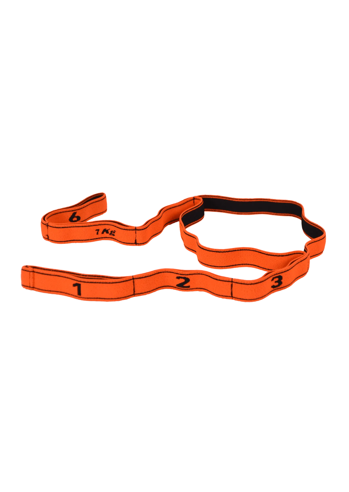 Bande élastique fitness FORCE 7 - Orange/Noir