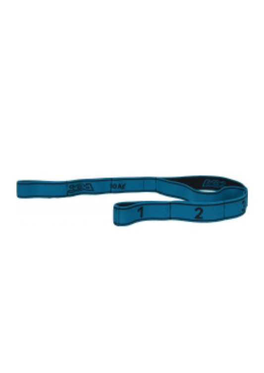 Bande élastique fitness FORCE 10 - Bleu/Noir