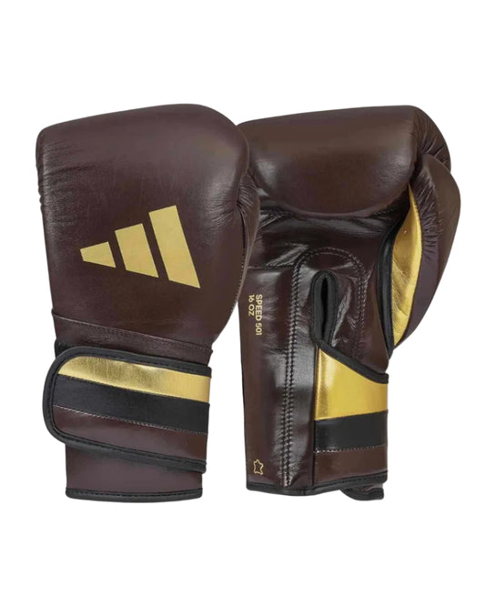 Gants de boxe Speed 501 Pro Line Adidas - Marron/Or