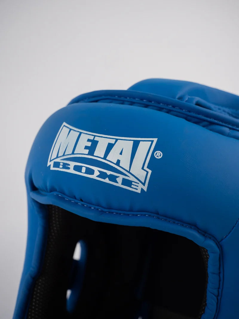 Casque de compétition Junior Metal Boxe - Bleu