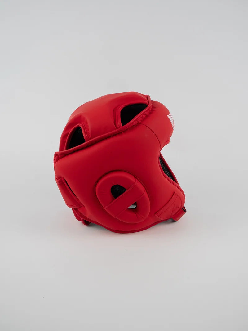 Casque de compétition Junior Metal Boxe - Rouge