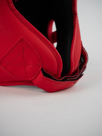 Casque de compétition Junior Metal Boxe - Rouge