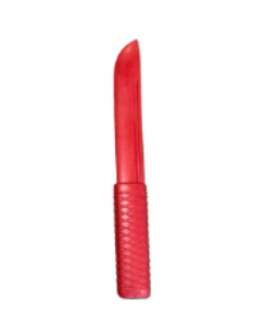 Couteau plastique jujitsu 24cm - Rouge