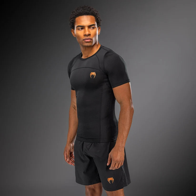 Rashguard manches courtes G-Fit Revolution Venum - Noir/Cuivre