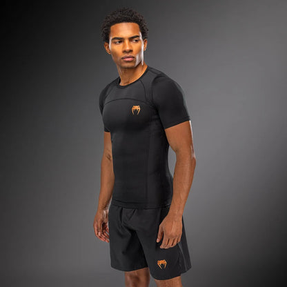 Rashguard manches courtes G-Fit Revolution Venum - Noir/Cuivre