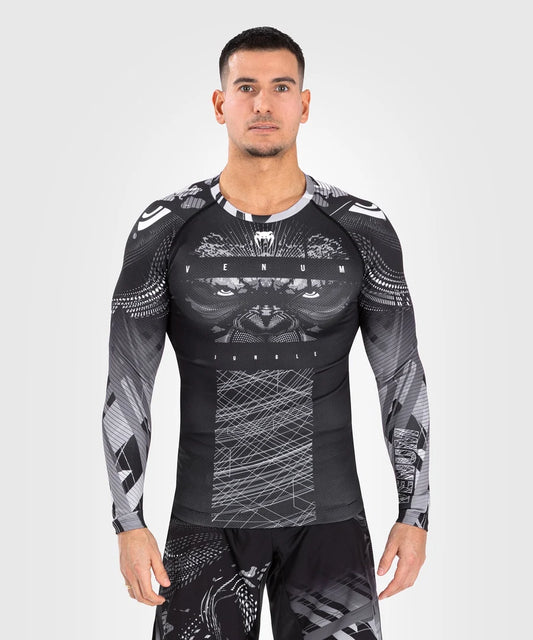 Rashguard à manches longues Gorilla Jungle Venum - noir/blanc