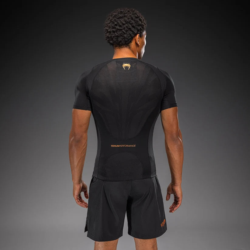 Rashguard manches courtes G-Fit Revolution Venum - Noir/Cuivre