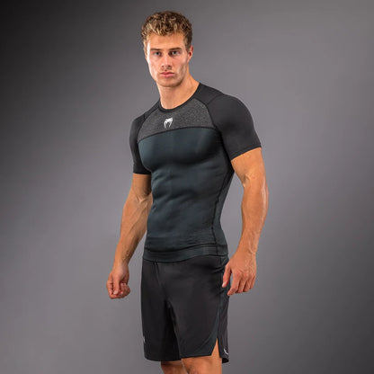 Rashguard manches courtes G-Fit Scale Venum - Noir