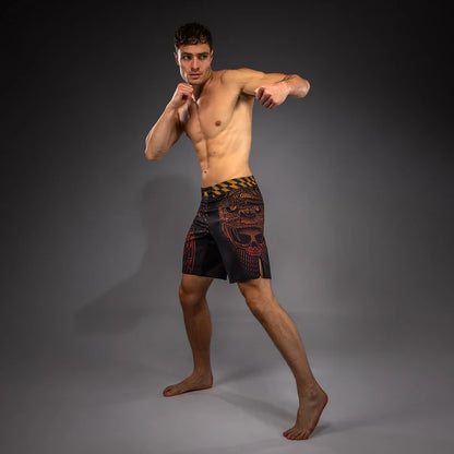 Short de Combat Quetzal Fury Venum - Noir/Rouge Fury/Mandarine