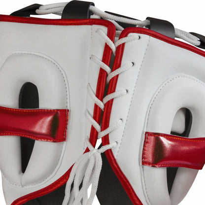 Casque de Boxe PRO Adidas - Blanc/Rouge