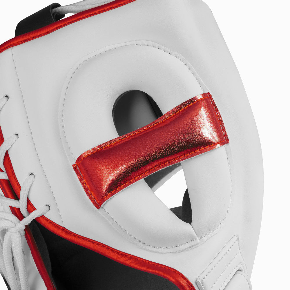 Casque de Boxe PRO Adidas - Blanc/Rouge