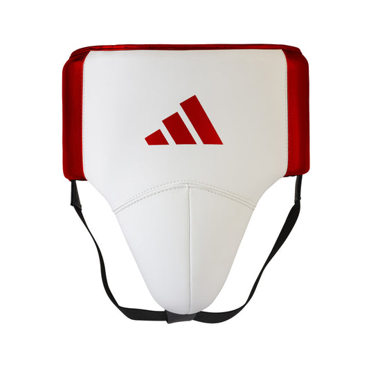 Coquille de Boxe Pro Adidas - Blanc/Rouge