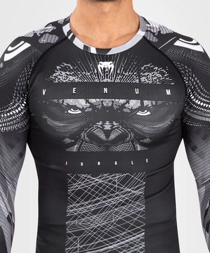 Rashguard à manches longues Gorilla Jungle Venum - noir/blanc
