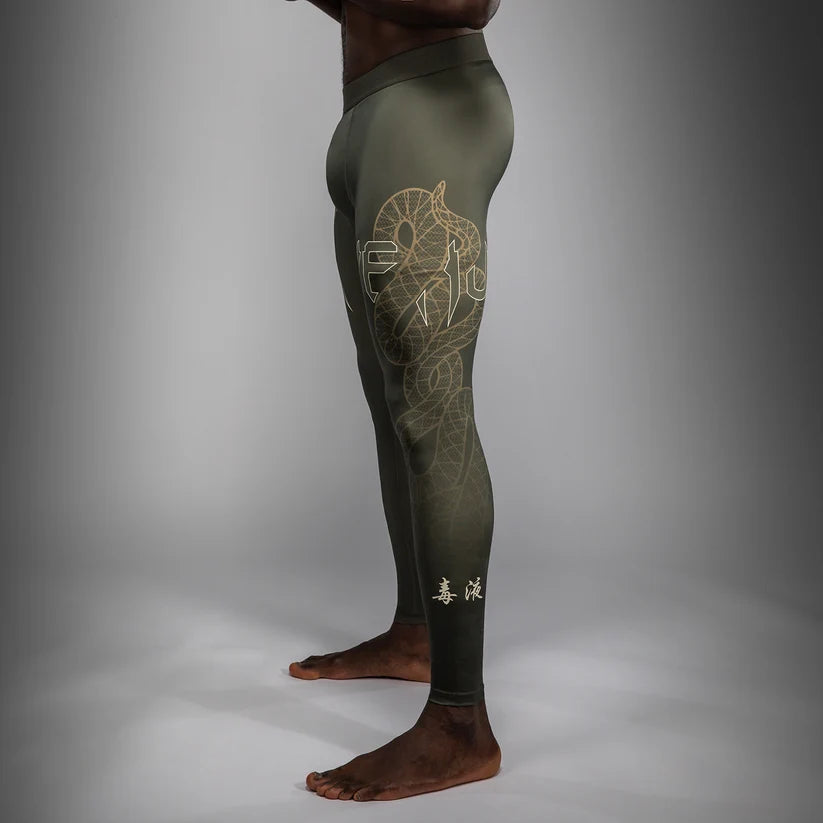 Pantalon de Compression Serpenti Venum – Kaki/Bronze/Ivoire