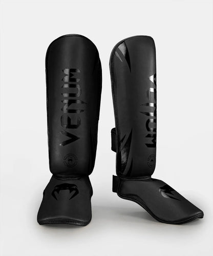 Protèges tibias "Challenger" Venum - Noir/Noir