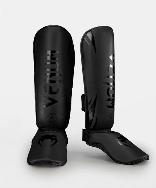 Protèges tibias "Challenger" Venum - Noir/Noir