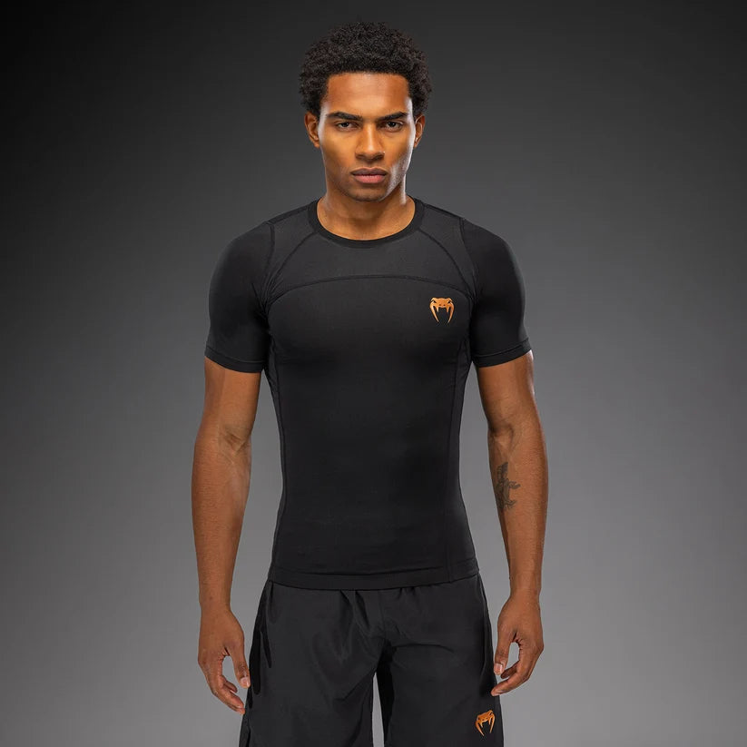 Rashguard manches courtes G-Fit Revolution Venum - Noir/Cuivre
