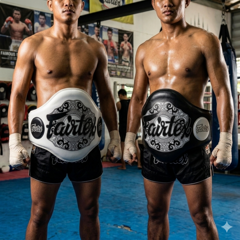 Ceinture de frappe V2 Thaï FAIRTEX - Blanc