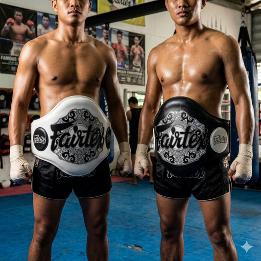 Ceinture de frappe V2 Thaï FAIRTEX - Blanc