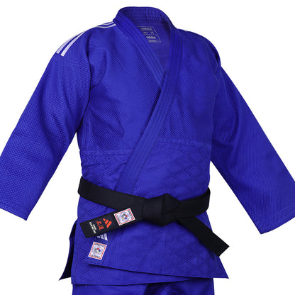 Kimono de Judo "Champion III" IJF Adidas - Slim/Bleu