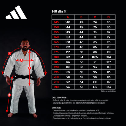 Kimono de Judo "Champion III" IJF Adidas - Regular/Blanc