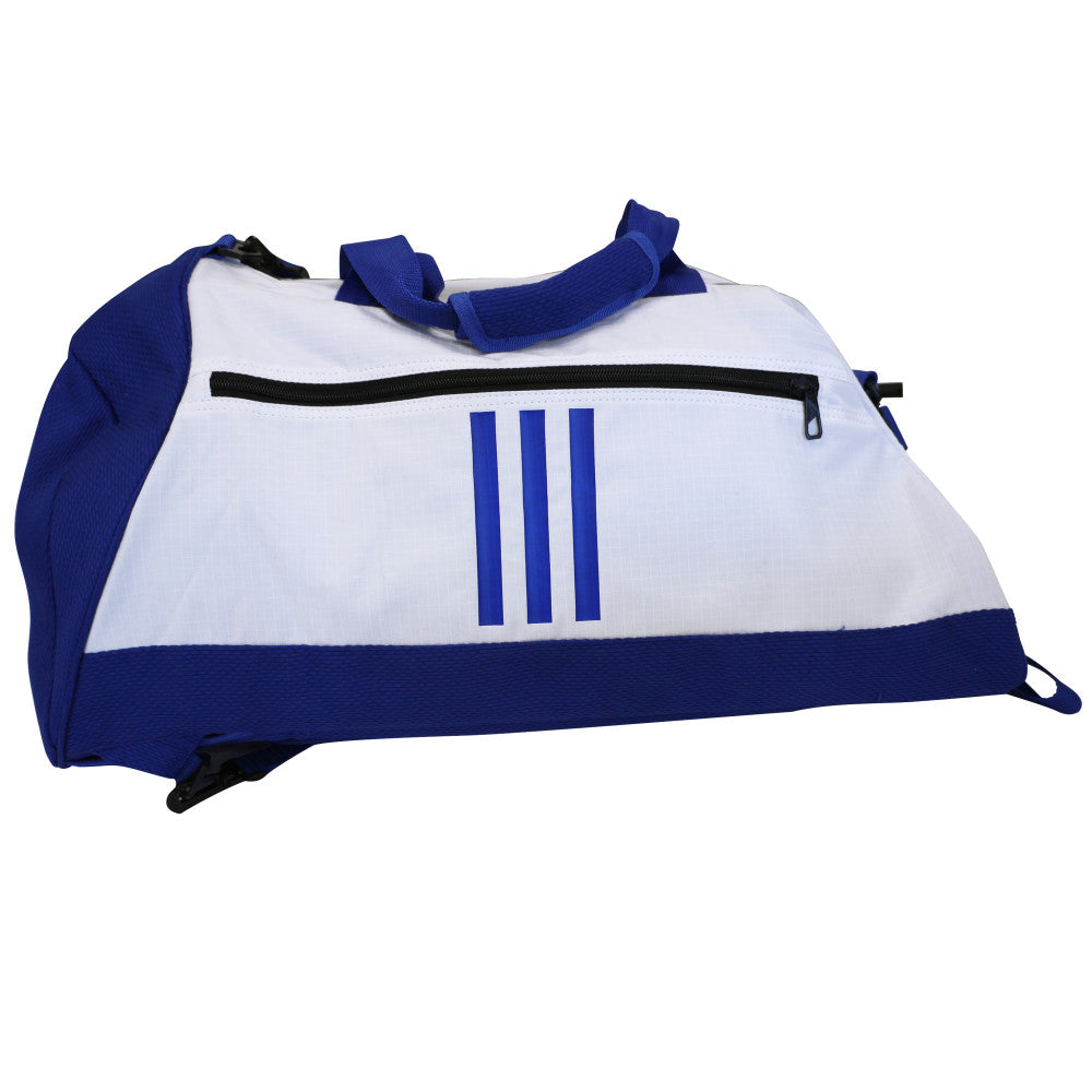 Sac de sport bi matière Adidas - Blanc/Bleu