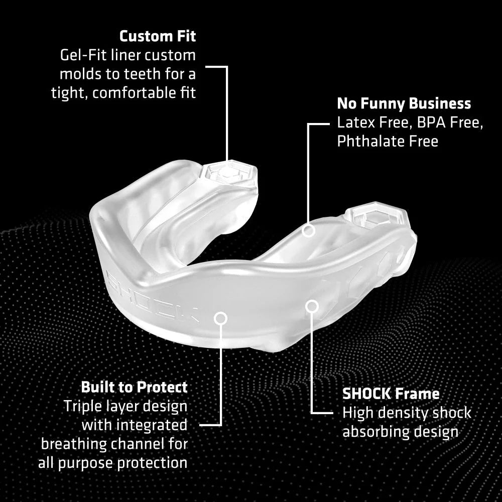Protège dents "Gel MAX" Shockdoctor Adulte - transparent - ASSM TKD